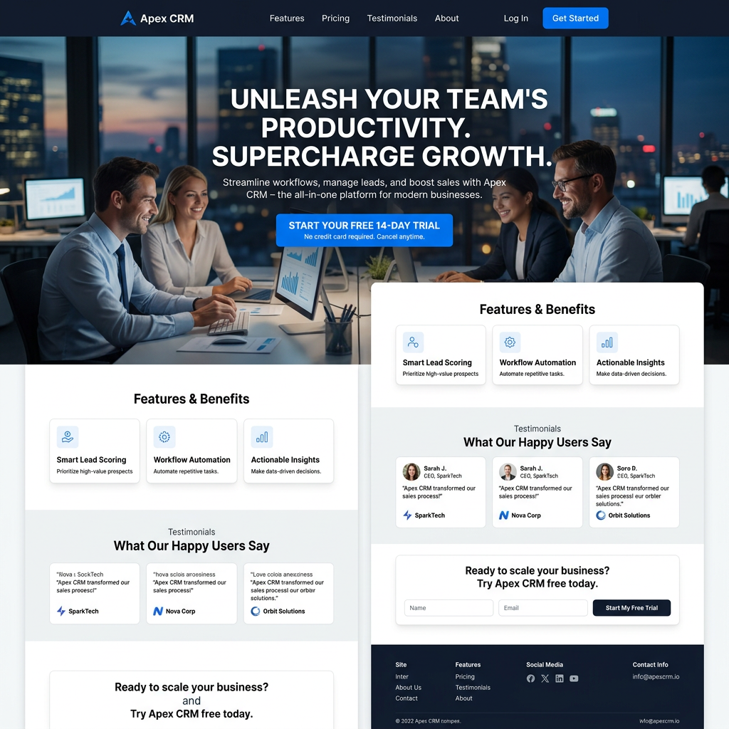 Landing Page Design